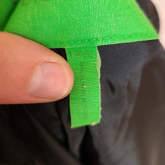 Vintage 90s logo instant chic black tapestry floral ruffle button blazer Sz 18 - Picture 11 of 12